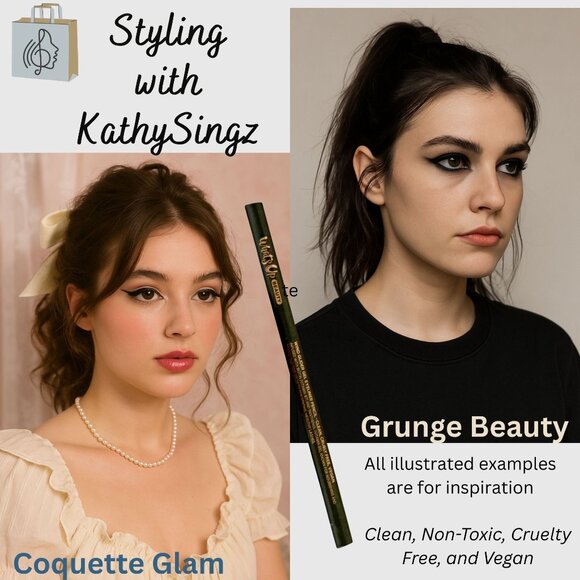 Whats Up Beauty Wind Glider Gel Eyeliner 01 Black Vegan Clean Retractable Pencil - Picture 2 of 9